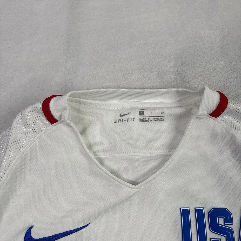 Nike Dri-Fit Stadium USA 2016 White Soccer Jersey Olympic Men's Small Stains